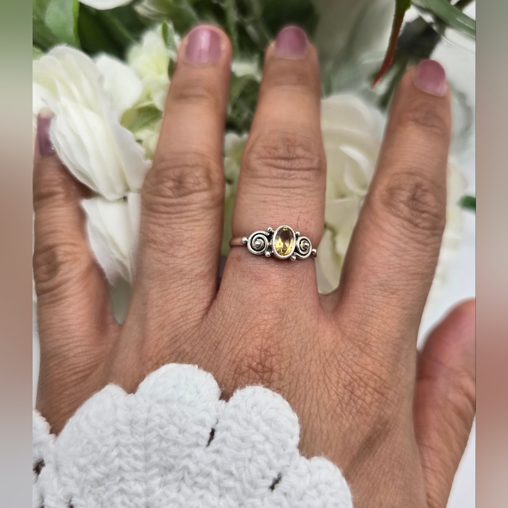 🥰 COSMIC SWIRL STERLING SILVER RING - Picture 2 of 6